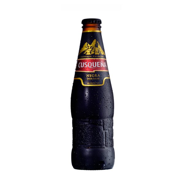 Cerveza negra peruana marca Cusqueña en botella de 330 ml
